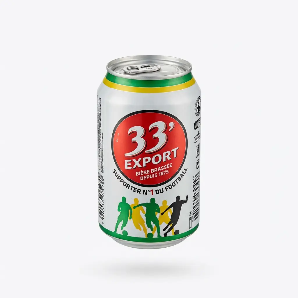 bière 33 Export Cameroun canette 33 cl fraîche